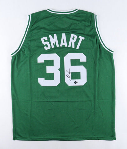 Marcus Smart Signed Boston Celtics Green Jersey (Beckett) 2021-22 Defensive POY