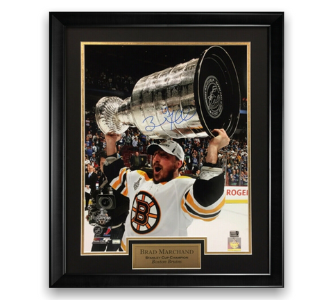 Brad Marchand Signed Autographed 16x20 Photo Custom Framed to 20x24 NEP