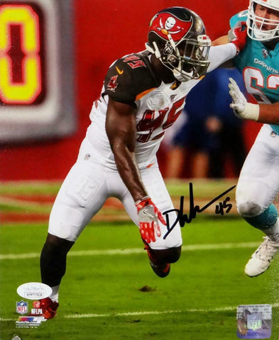 Devin White Autographed Tampa Bay 8x10 PF Vs Dolphins Photo- JSA W Auth *Black