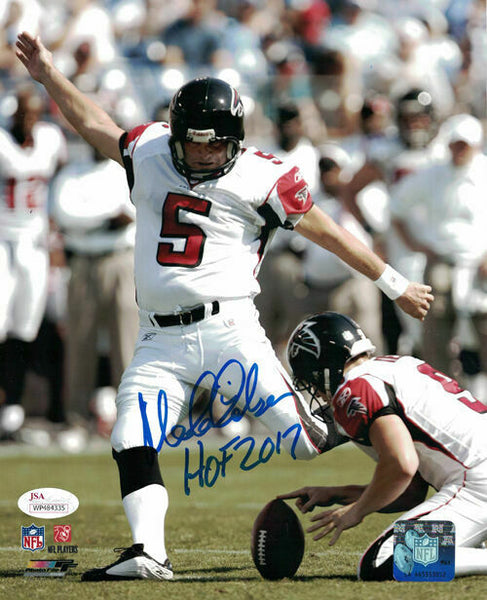 Morten Andersen Autographed/Signed Atlanta Falcons 8x10 Photo HOF JSA 14494 PF