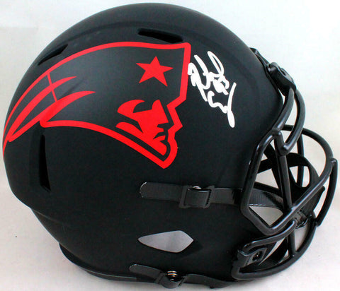 Richard Seymour Autographed NE Patriots F/S Eclipse Helmet- Beckett W *Front