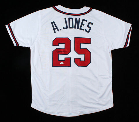 Andruw Jones Signed Atlanta Braves Jersey (JSA COA) 10xGold Glove Winner C.F.