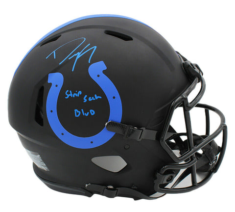 Dwight Freeney Signed Indianapolis Colts Speed Authentic Eclipse NFL Helmet with