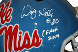 Wesley Walls Autographed Ole Miss Rebels F/S Speed Helmet CHOF Beckett 34949