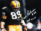 Dave Robinson Signed Packers 8x10 Standing Over Player Photo W/HOF- JSA W Auth