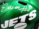 Elijah Moore Autographed New York Jets F/S Speed Helmet-Beckett W Holo *Silver