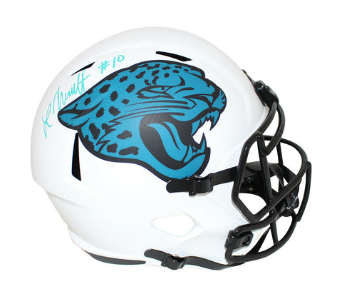 Laviska Shenault Signed Jacksonville Jaguars F/S Lunar Speed Helmet Beckett