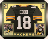 Randall Cobb Signed Green Bay Packers 35x43 Custom Framed Jersey (JSA COA)