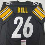 Autographed/Signed Le'Veon LeVeon Bell Pittsburgh Black Jersey JSA COA