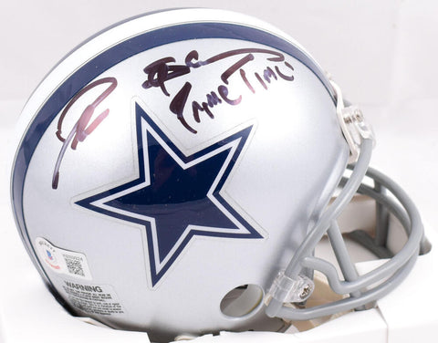 Deion Sanders Autographed Dallas Cowboys Mini Helmet w/Prime Time-Beckett W Holo