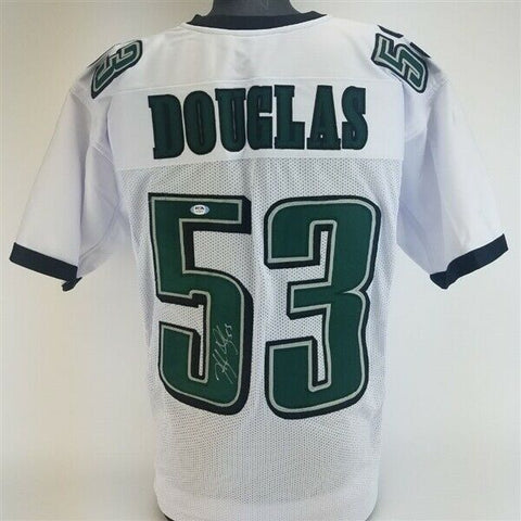 Hugh Douglas Signed Philadelphia Eagle Jersey (PSA COA) 3xPro Bowl Defensive End