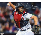 Evan Gattis Signed Atlanta Braves Unframed 8X10 MLB Photo - Throwing