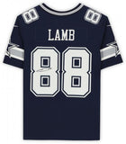 Framed CeeDee Lamb Dallas Cowboys Signed Navy Limited Jersey