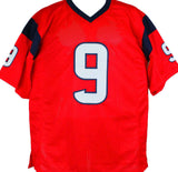 Shane Lechler Autographed Red Pro Style Jersey- Beckett W Hologram *Black