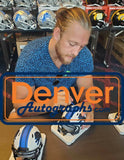 TJ Hockenson Autographed/Signed Detroit Lions Lunar Mini Helmet BAS 33397