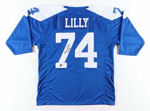 Bob Lilly Signed Dallas Cowboys Jersey Inscribed "HOF '80" (Beckett Hologram)