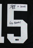 Tyler Goodson Signed Iowa Custom Black Jersey-Go Hawks & Is Good