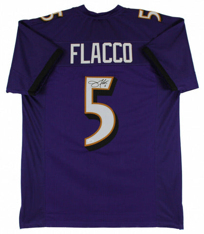 Joe Flacco Signed Baltimore Ravens Jersey (JSA COA) Super Bowl XLVII Champion QB