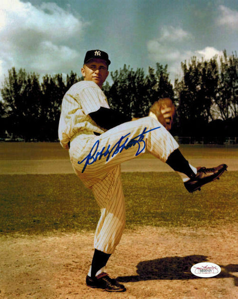 Bobby Shantz Autographed/Signed New York Yankees 8x10 Photo JSA 13190