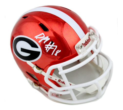 DeAndre Baker Signed Georgia Bulldogs Riddell NCAA Speed Chrome Mini Helmet