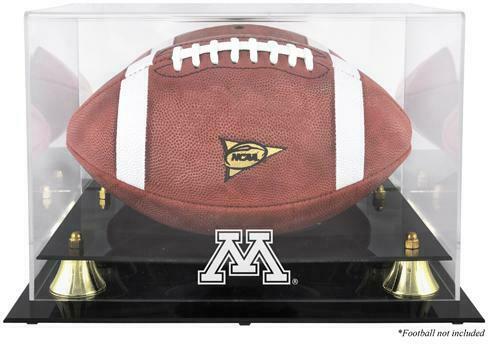 Minnesota Golden Gophers Golden Classic Logo Football Display Case w/Mirror Back