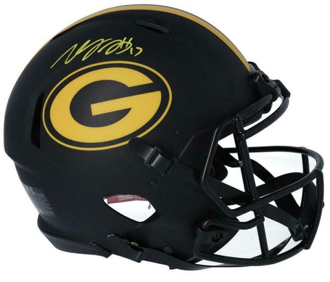 DAVANTE ADAMS Autographed Packers Authentic Eclipse Speed Helmet FANATICS