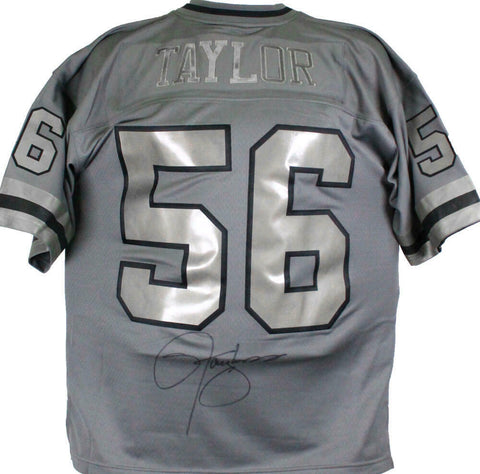 Lawrence Taylor Signed Giants Mitchell & Ness Player Metal Legacy Jersey-BAWHolo