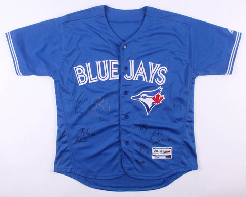 Toronto Blue Jays Jersey Signed by (13) with Devon White, 12 others