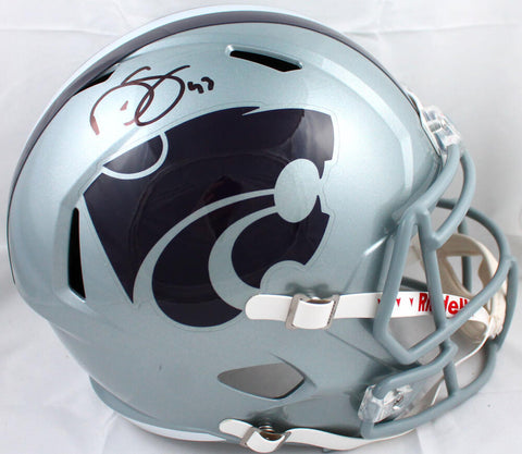 Darren Sproles Autographed Kansas State F/S Speed Helmet-Beckett W Hologram