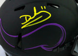 Daunte Culpepper Signed Vikings Eclipse Speed Mini Helmet - Beckett Witness