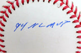 Jeff Bagwell Autographed Rawlings OML Baseball w/3 Insc.- TriStar Auth *Blue