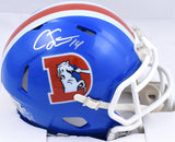 Courtland Sutton Signed Denver Broncos 75-96 Speed Mini Helmet-Beckett W Holo