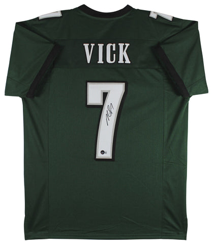 Michael Vick Authentic Signed Green Pro Style Jersey Autographed BAS Witnessed