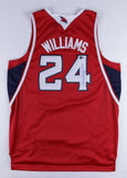 Marvin Williams Signed Atlanta Hawks Custom Style Jersey (Beckett COA)