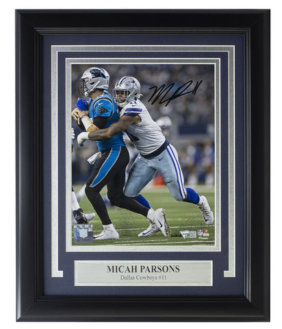 Micah Parsons Signed Framed Dallas Cowboys 8x10 Photo Fanatics