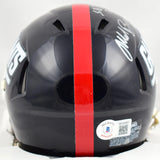 Mark Bavaro Signed Giants Speed 81-99 Mini Helmet W/ SB Champs- Beckett W Holo