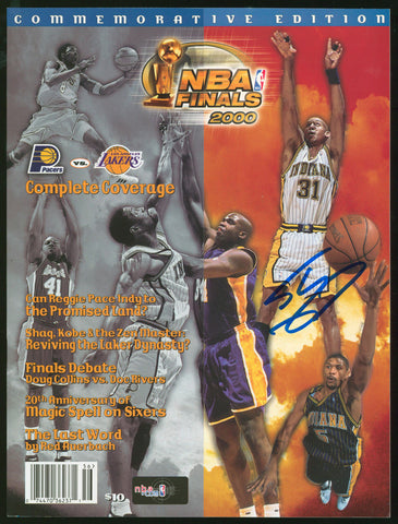 Lakers Shaquille O'Neal Authentic Signed 2000 NBA Finals Program BAS #WP79160