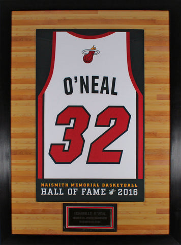 Heat Shaquille O'Neal Number Retirement Framed Display