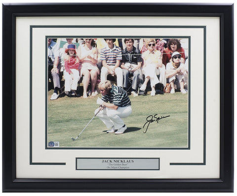 Jack Nicklaus Signed Framed 11x14 Golf Photo BAS LOA AB51362