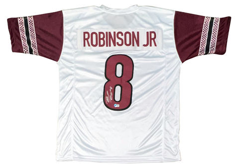 BRIAN ROBINSON JR SIGNED WASHINGTON COMMANDERS #8 WHITE JERSEY BECKETT
