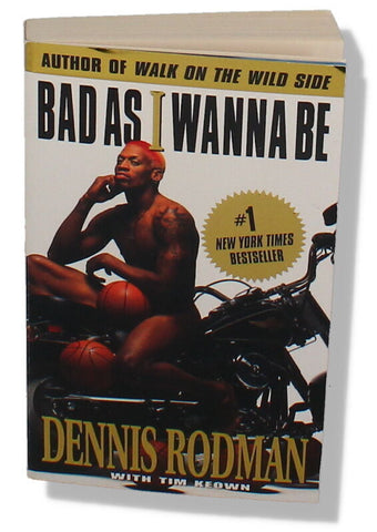 DENNIS RODMAN Autographed Chicago Bulls "Bad As I Wanna Be" Book JSA