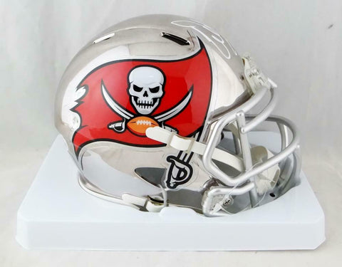 Warren Sapp Autographed Tampa Bay Chrome Mini Helmet w/ HOF- Beckett W *White