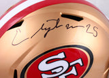 Elijah Mitchell Autographed San Francisco 49ers F/S Speed Helmet-Beckett W Holo