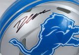 D'Andre Swift Autographed Detroit Lions Speed Mini Helmet-Beckett W Hologram