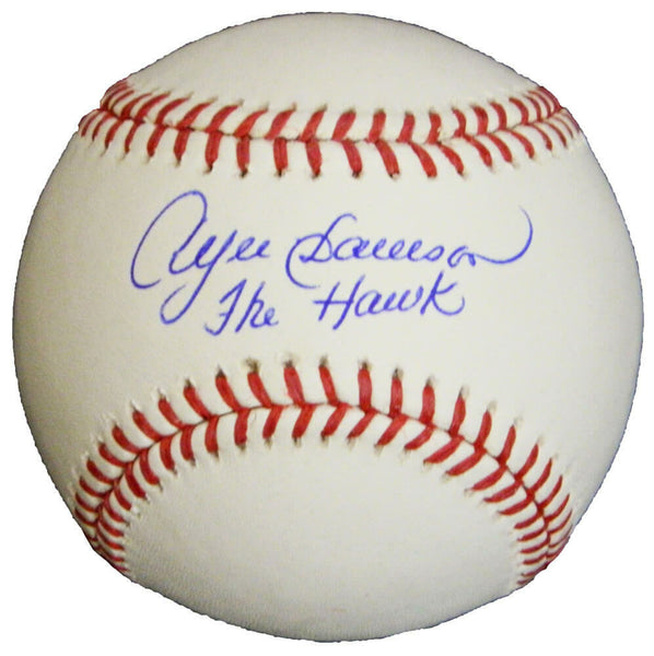 Cubs ANDRE DAWSON Signed Rawlings Official MLB Baseball w/The Hawk - SCHWARTZ