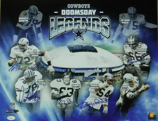 Dallas Cowboys Doomsday Autographed 16x20 Photo JSA 15403