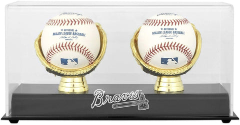 Braves Gold Glove Double Baseball Logo Display Case - Fanatics