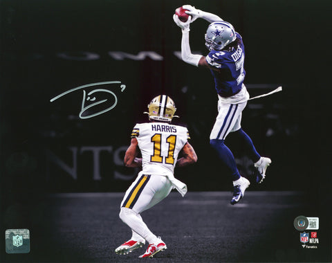 Cowboys Trevon Diggs Authentic Signed 11x14 Horizontal Blackout Photo BAS Wit