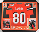 Jarvis Landry Signed Cleveland Browns 35x43 Custom Framed Jersey (JSA COA)