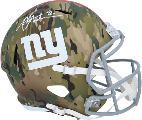 Michael Strahan New York Giants Signed Camo Alternate Speed Replica Helmet